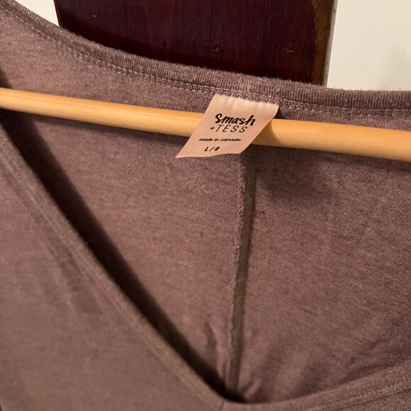 Smash + Tess Friday Romper in Heathered Chocolate, size L - Picture 2 of 4